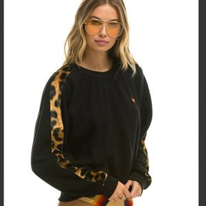 Aviator nation leopard set . Size L top size XL bottoms . So comfy and soft .